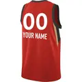 Men's Custom ＃00 Explorer Edition Victory Red Las Vegas Aces 2021 Jersey