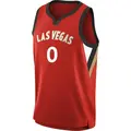 Men's Jackie Young ＃0 Explorer Edition Victory Red Las Vegas Aces 2021 Jersey