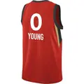 Men's Jackie Young ＃0 Explorer Edition Victory Red Las Vegas Aces 2021 Jersey