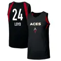 Men's Jewell Loyd ＃24 Swingman Black Las Vegas Aces 2019 Jersey