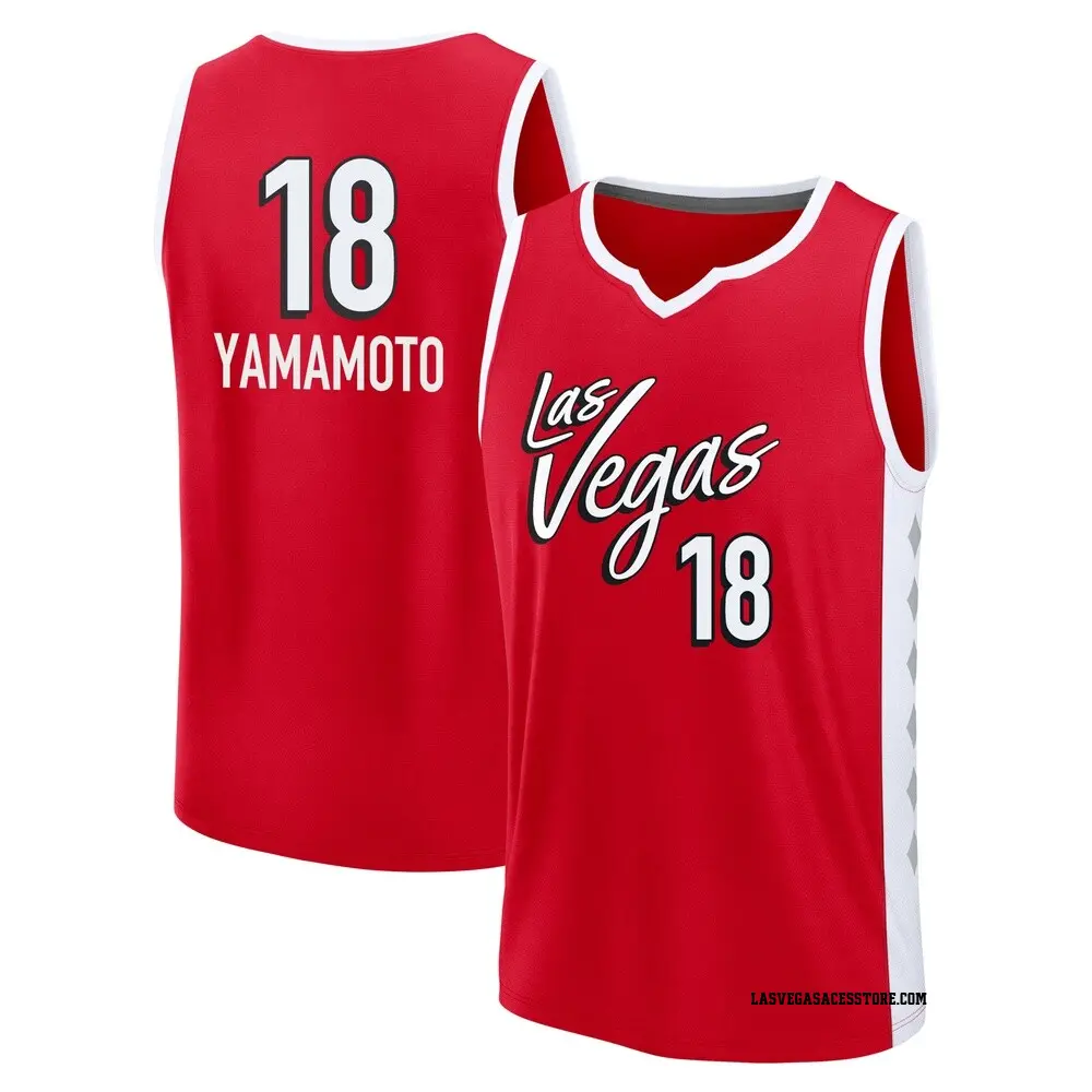 Youth Mai Yamamoto #18 Replica Red Las Vegas Aces Explorer Edition