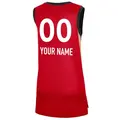 Women's Custom ＃00 Explorer Edition Victory Red Las Vegas Aces 2021 Jersey