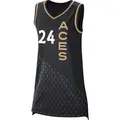Women's Jewell Loyd ＃24 Rebel Edition Victory Black Las Vegas Aces 2021 Jersey
