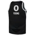 Youth Jackie Young ＃0 Swingman Black Las Vegas Aces 2024 Explorer Edition Jersey