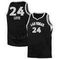 Youth Jewell Loyd ＃24 Swingman Black Las Vegas Aces 2024 Explorer Edition Jersey